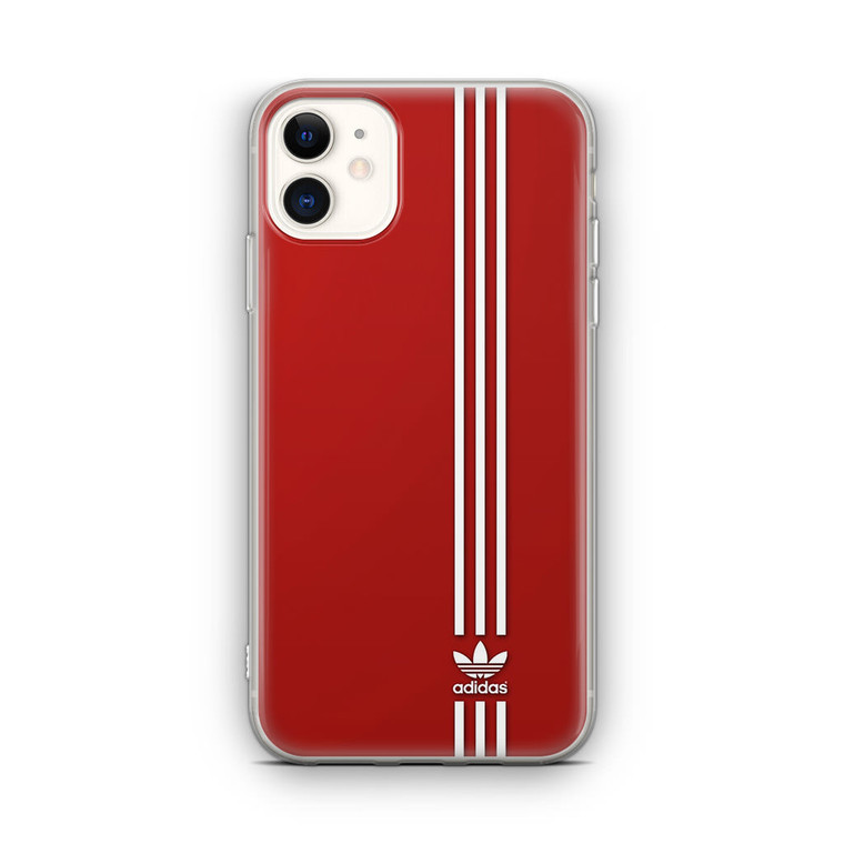 Brand Adidas Red White Sport iPhone 12 Case