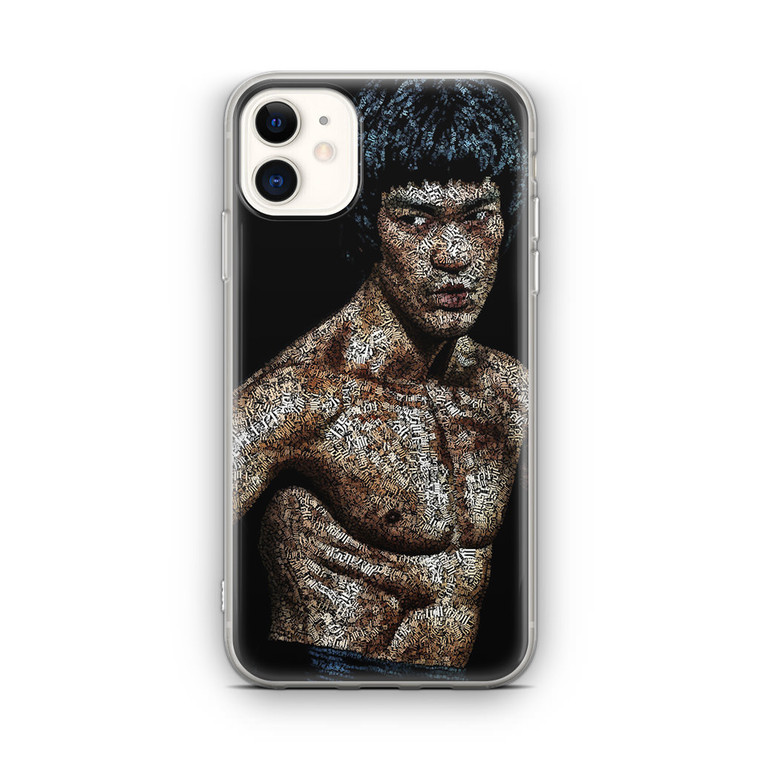 Bruce Lee Typograph iPhone 12 Case