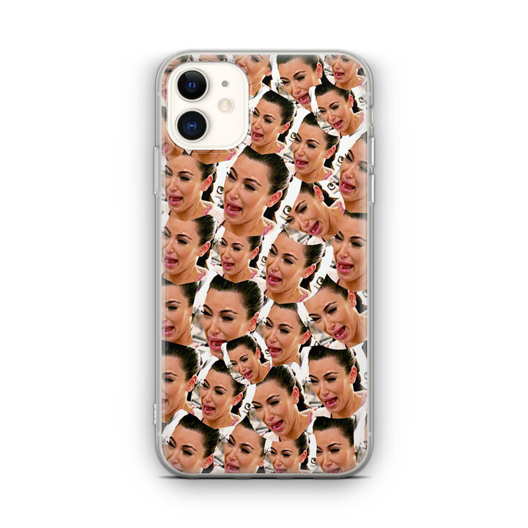 Kim Kardashian Crying Collage iPhone 12 Case