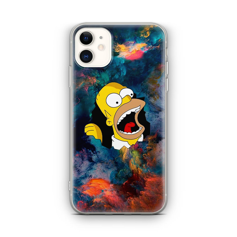 Homer Behind The Black Hole iPhone 12 Case