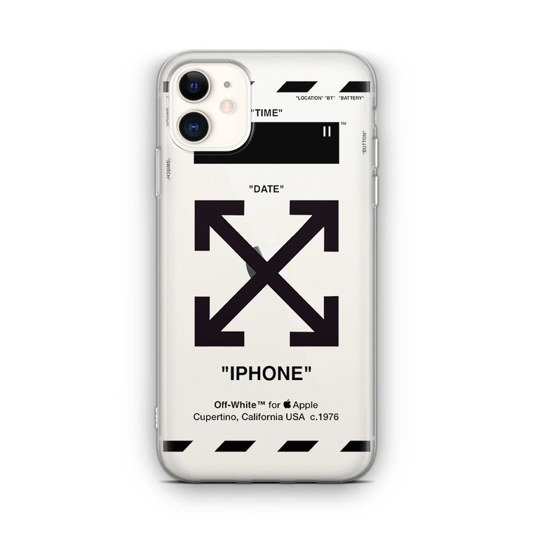 OW X Apple Transparent iPhone 12 Case