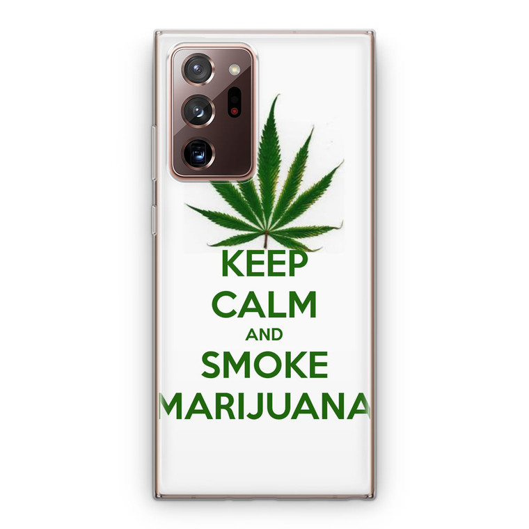 Keep Calm and Smoke Marijuana Samsung Galaxy Note 20 Ultra Case
