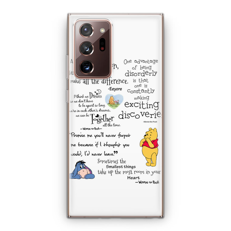 Winnie The Pooh Quotes 2 Samsung Galaxy Note 20 Ultra Case