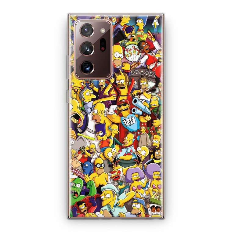 The Simpsons Characters Samsung Galaxy Note 20 Ultra Case