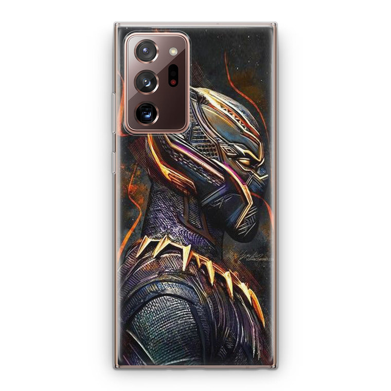 Black Panther Heroes Poster Samsung Galaxy Note 20 Ultra Case