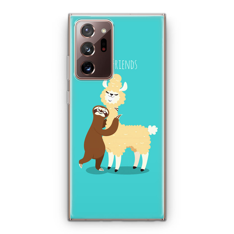 LLama and Sloth Best Friends Samsung Galaxy Note 20 Ultra Case