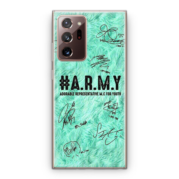 BTS Army Signature Samsung Galaxy Note 20 Ultra Case