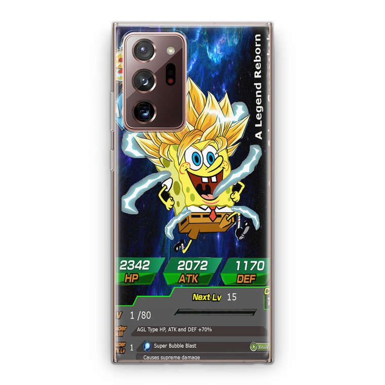 Super Saiyan Spongebob Samsung Galaxy Note 20 Ultra Case