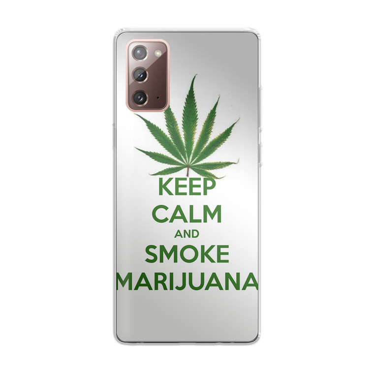 Keep Calm and Smoke Marijuana Samsung Galaxy Note 20 Case