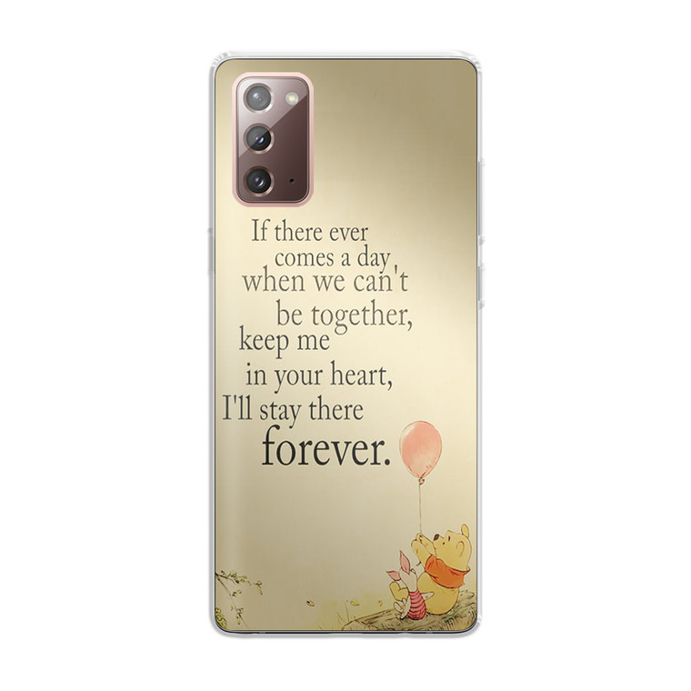 Winnie The Pooh Quotes Samsung Galaxy Note 20 Case