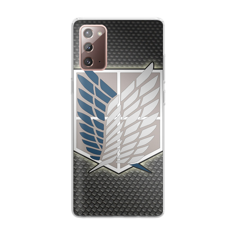 Attack Of Titans, scouting legion logo Samsung Galaxy Note 20 Case