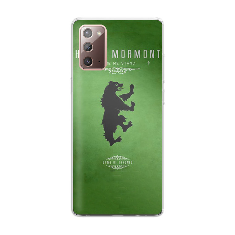 Game of Thrones - house mormont Samsung Galaxy Note 20 Case
