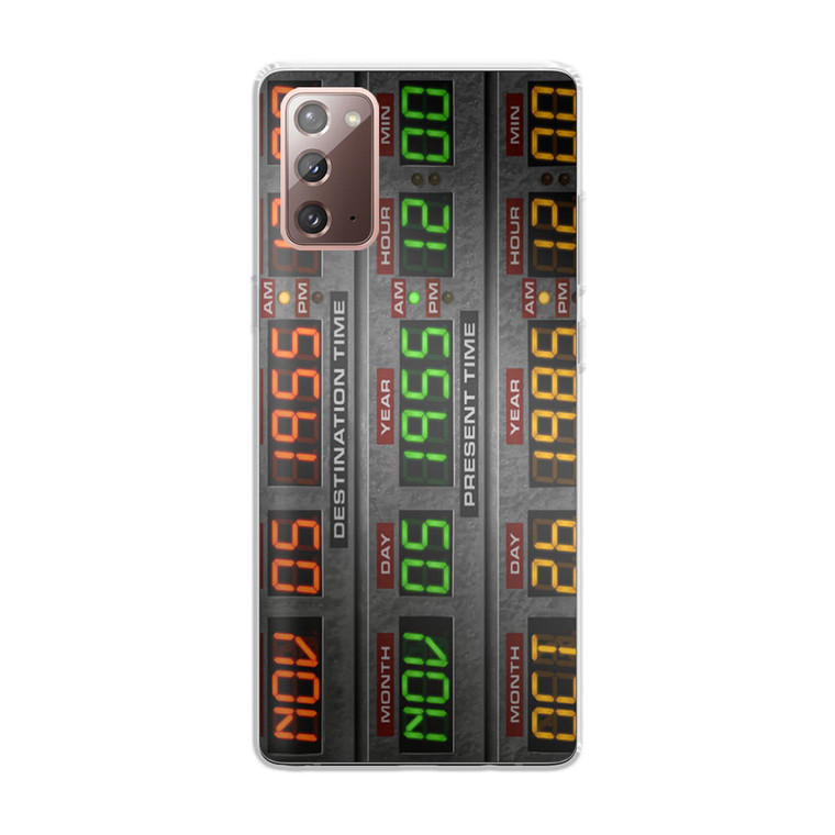 Back To The Future Time Circuits Samsung Galaxy Note 20 Case