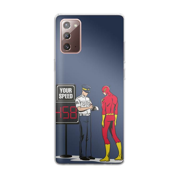 The Flash And The Cop Samsung Galaxy Note 20 Case