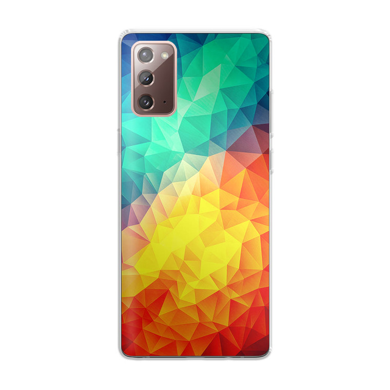 Abstract Multi Color Cubizm Painting Samsung Galaxy Note 20 Case
