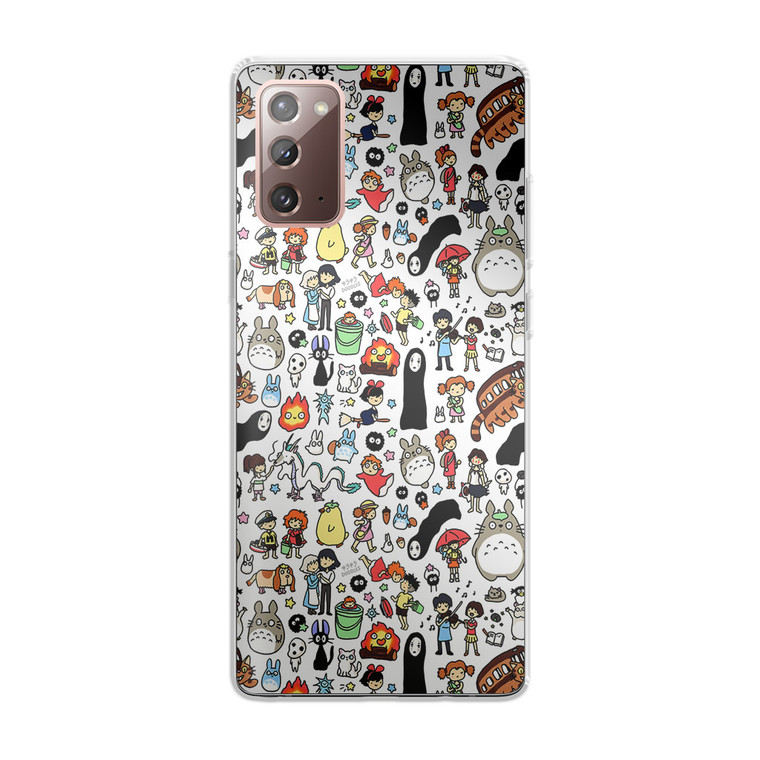 Kawaii Studio Ghibli Characters Samsung Galaxy Note 20 Case