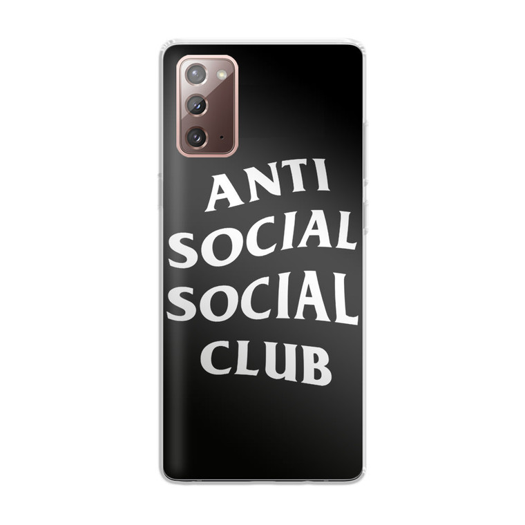 Anti Social Social Club Black Samsung Galaxy Note 20 Case