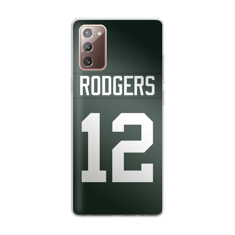 Aaron Rodgers Greenbay Packers Samsung Galaxy Note 20 Case
