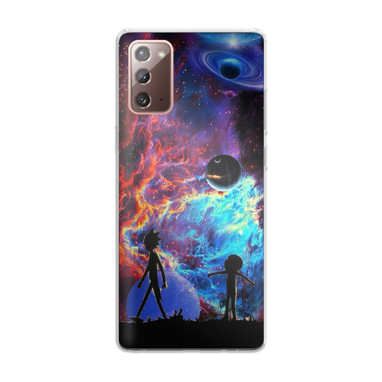 Rick and Morty Flat Galaxy Samsung Galaxy Note 20 Case