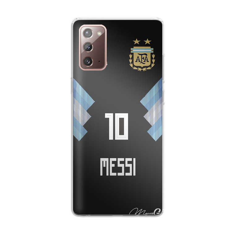 Lionel Messi Argentina Jersey Samsung Galaxy Note 20 Case