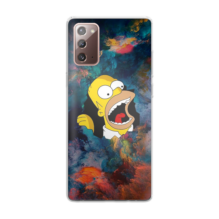 Homer Behind The Black Hole Samsung Galaxy Note 20 Case