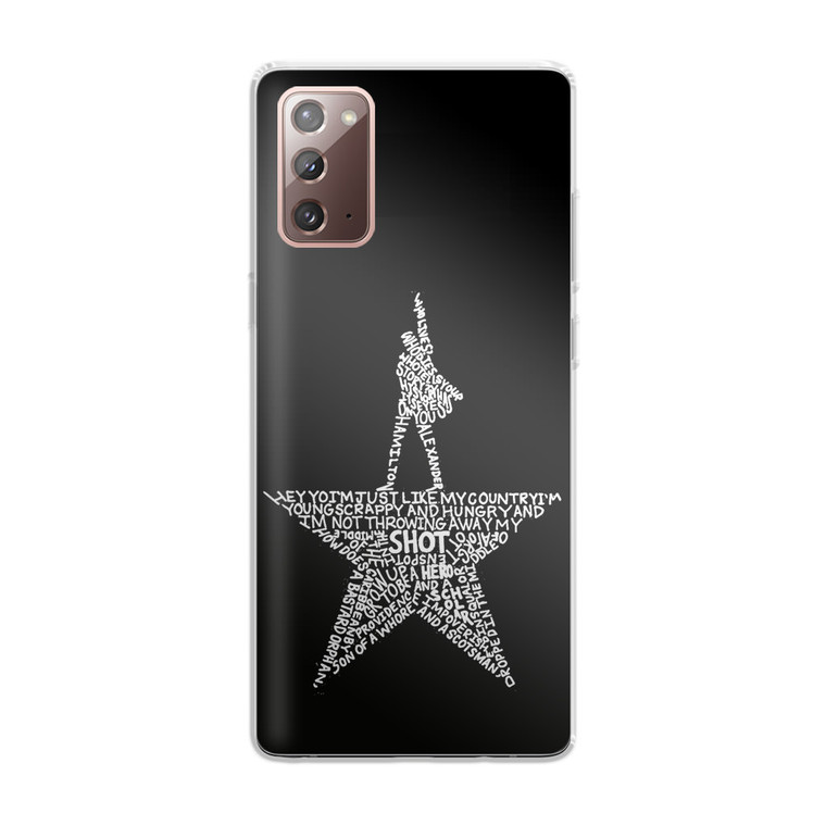 Musical Burn Hamilton Samsung Galaxy Note 20 Case