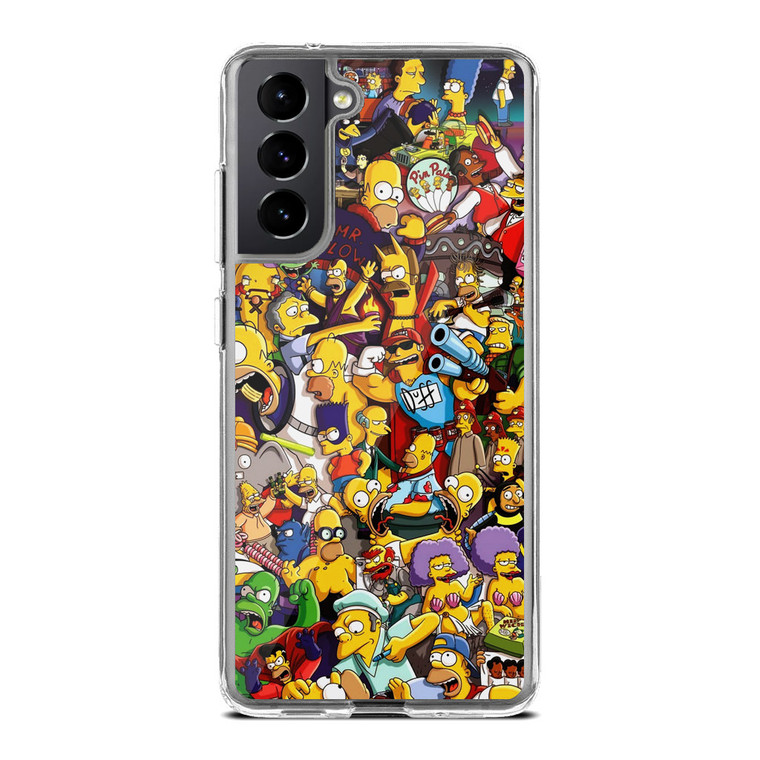 The Simpsons Characters Samsung Galaxy S21 Case