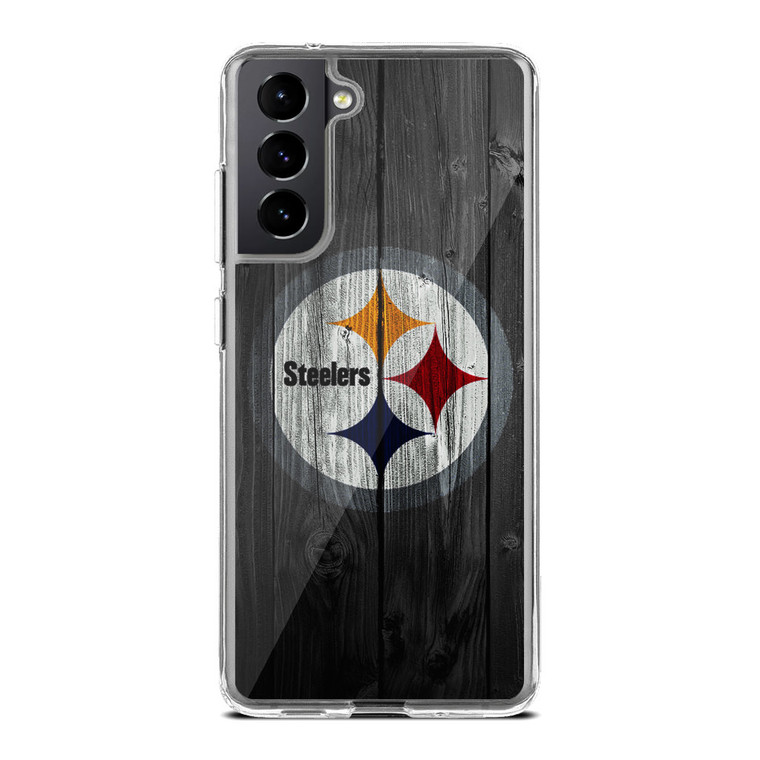 Pittsburgh Steelers Wood Samsung Galaxy S21 Case