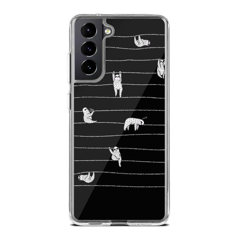 Sloth Stripes Samsung Galaxy S21 Case