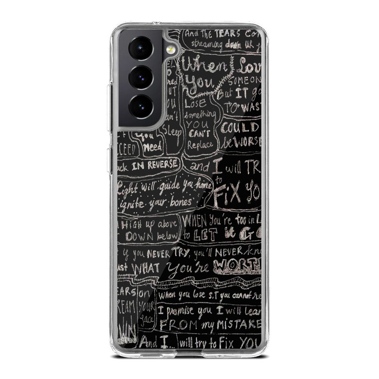 Coldplay Fix You Lyrics Samsung Galaxy S21 Case