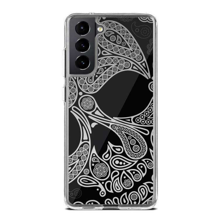 Black Skull Samsung Galaxy S21 Case