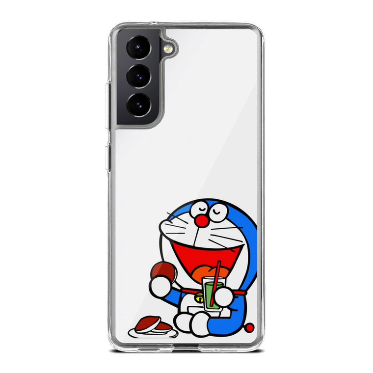 Doraemon Minimalism Samsung Galaxy S21 Case