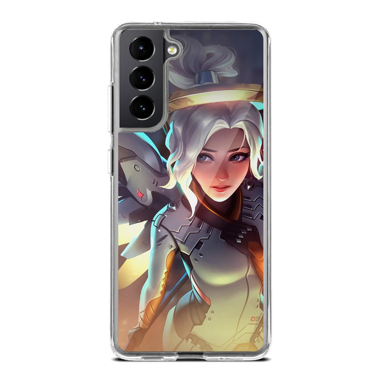 Mercy Overwatch Angel Healer Samsung Galaxy S21 Case