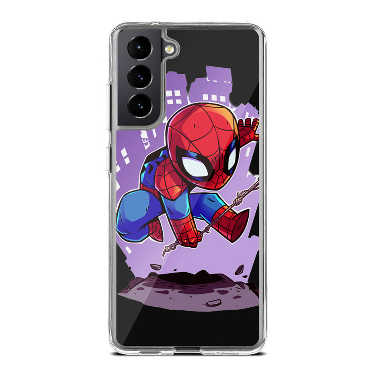 Spiderman Chibi Minimalism Samsung Galaxy S21 Case