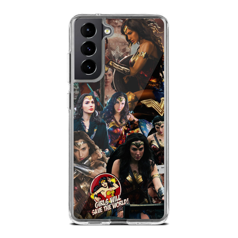 Wonder Woman Collage Samsung Galaxy S21 Case