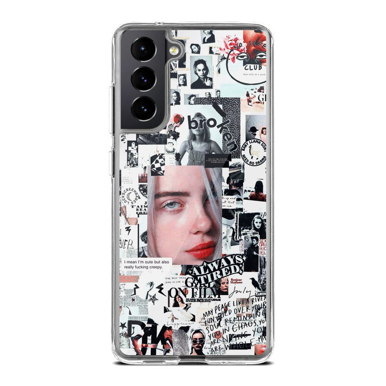 Billie Eilish Collage Samsung Galaxy S21 Case