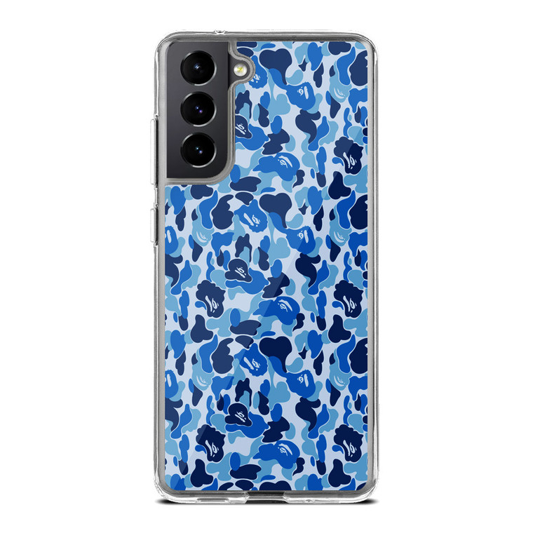 Bathing Ape Bape Blue Samsung Galaxy S21 Plus Case