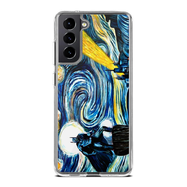 Batman Van Gogh Starry Night Samsung Galaxy S21 Plus Case