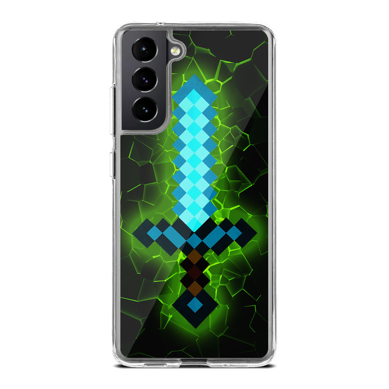 Minecraft Diamond Sword Samsung Galaxy S21 Plus Case