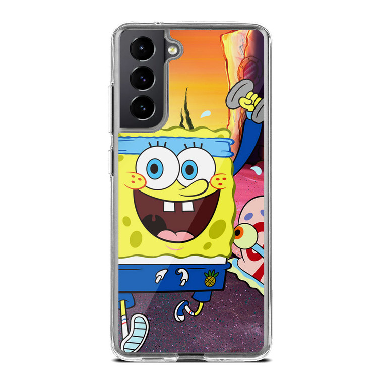 Racing SpongeBob Samsung Galaxy S21 Plus Case
