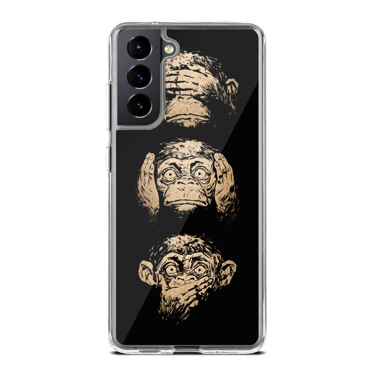 3 Wise Monkey Samsung Galaxy S21 Plus Case