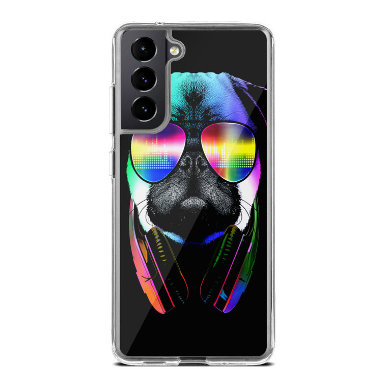 Music Lover Pug V Samsung Galaxy S21 Plus Case