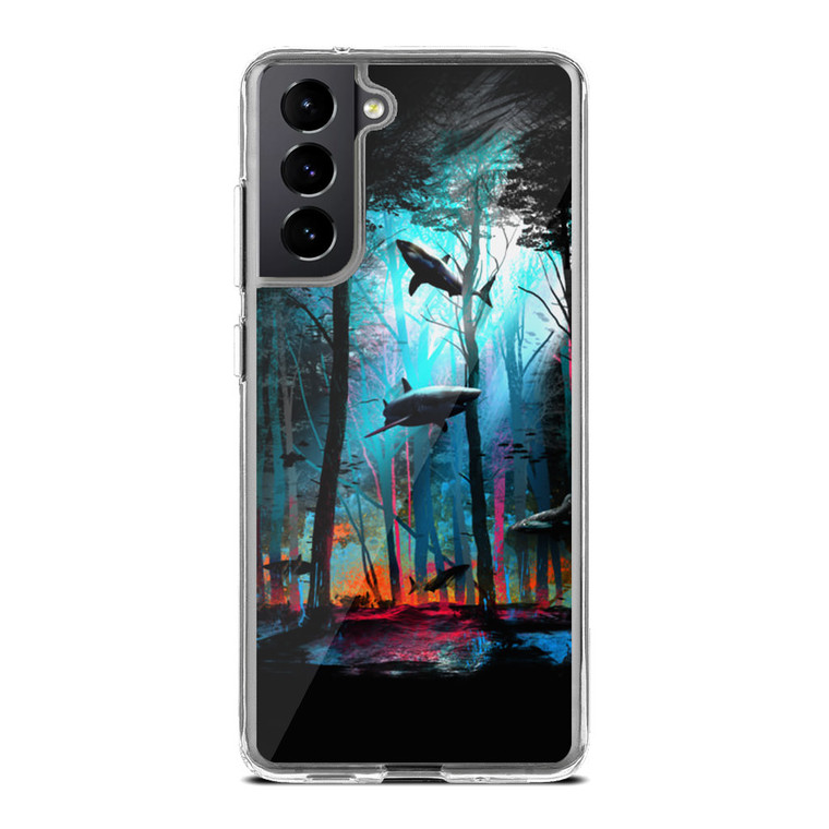 Shark Forest Samsung Galaxy S21 Plus Case