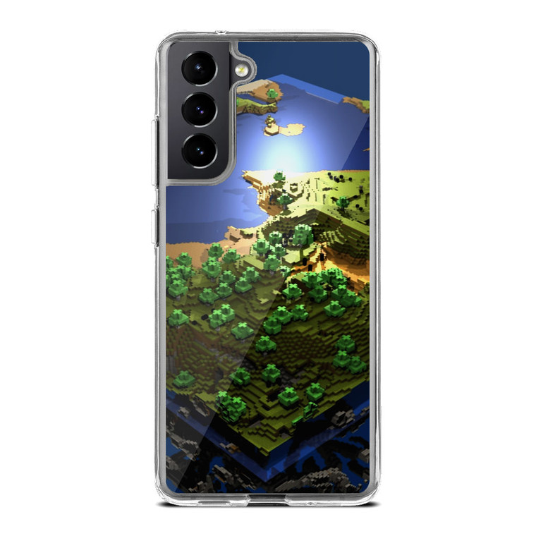 World Minecraft Samsung Galaxy S21 Plus Case