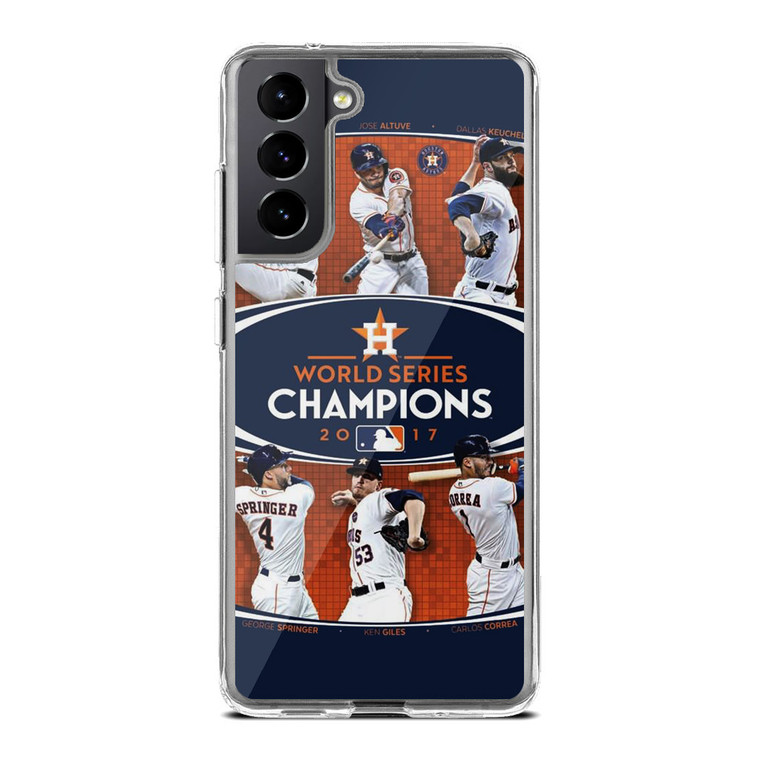 Houston Astros 2017 World Series Champions Samsung Galaxy S21 Plus Case