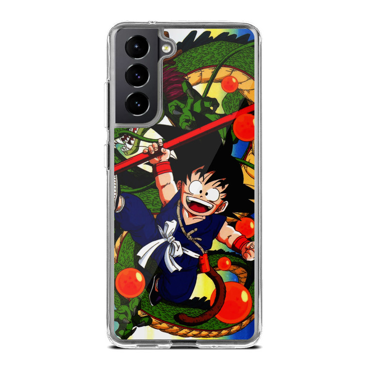 Shenlong and Goku Dragon Ball Z Samsung Galaxy S21 Plus Case