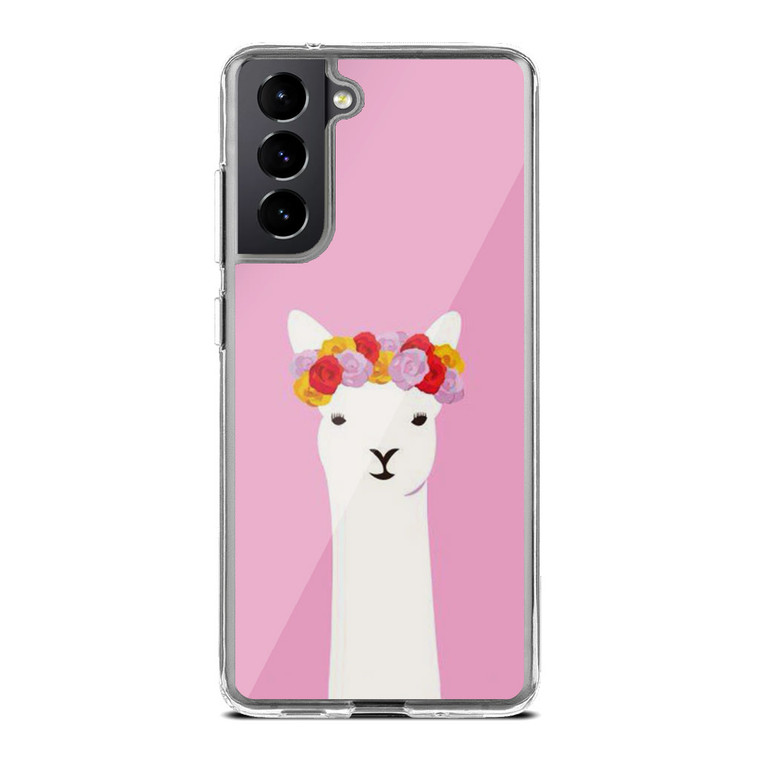 Llama Pink Samsung Galaxy S21 Plus Case