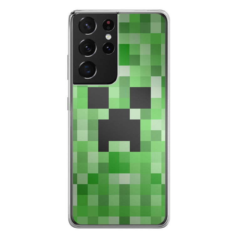 Minecraft Creeper Samsung Galaxy S21 Ultra Case