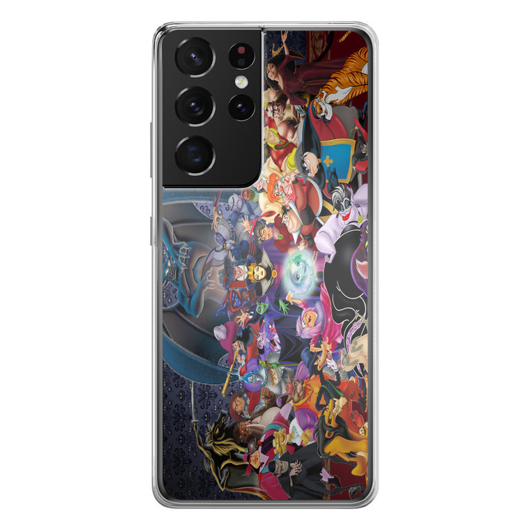 Disney All Villians Characters Samsung Galaxy S21 Ultra Case