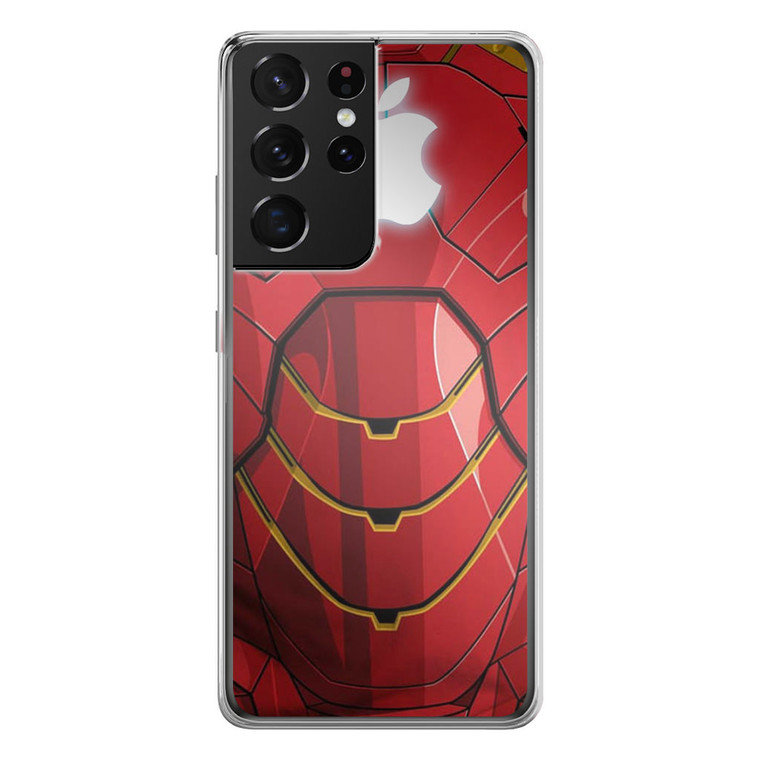 Iron man apple logo Samsung Galaxy S21 Ultra Case